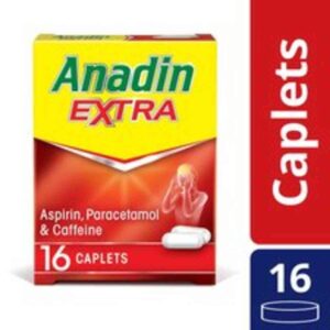 Anadin Extra Caplets, 16 Caplets