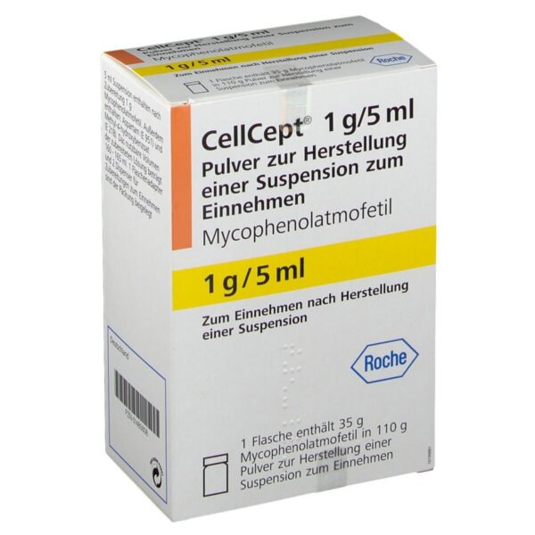 Cellcept Oral Suspension - Mycophenolate 1g/5ml, 110G
