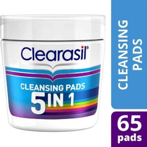 Clearasil 5 In 1 Ultra Cleansing Pads, 65 Pads
