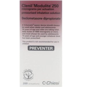 Clenil Modulite 250mcg Inhaler - Beclometasone 250mcg Inhaler