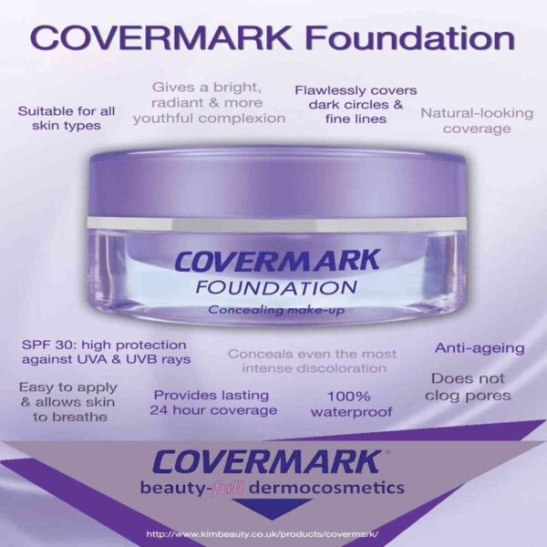 Covermark Foundation Waterproof Concealing Make-Up Shade 12C, 15ml