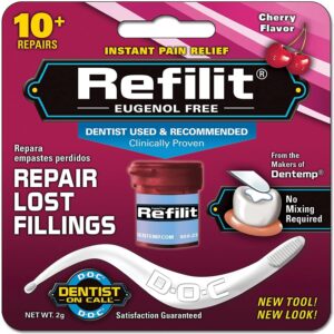 Dentemp REFILIT Dental Cement Tooth Filling Repairs Lost Fillings