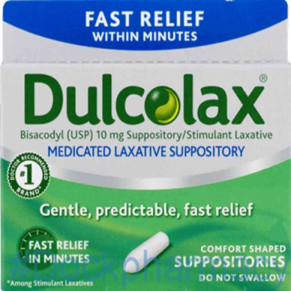 Dulcolax 5mg Suppository,  5 Suppositories