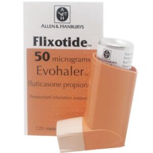 Flixotide 50mcg Evohaler – Fluticasone Propionate, 120 Doses