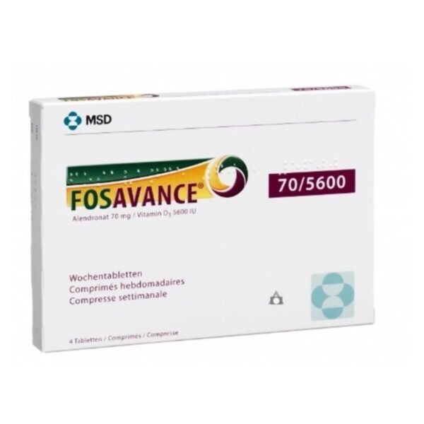 Fosavance Tablets - Alendronic acid Colecalciferol, 4 Tablets