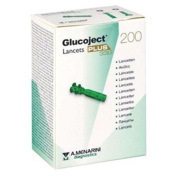 Glucoject Lancets Plus, 200 Lancets