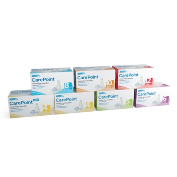 GlucoRx Carepoint Insulin Pen Needles 4mm