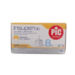 insupen pen needles 8mm 31g 100 pen needles