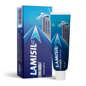 Lamisil AT Gel 1% - Terbinafine 1% Gel, 15g. Fast-acting antifungal treatment for athlete’s foot, jock itch, and ringworm. Clinically proven formula provides quick relief from itching, redness, and fungal infections. Easy-to-apply gel for effective skin protection