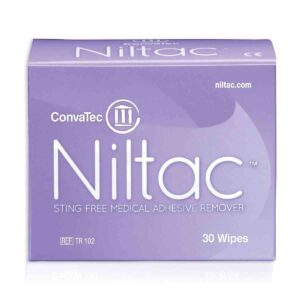 Niltac Sting Free Medical Adhesive Remover Wipes, 30 Wipes