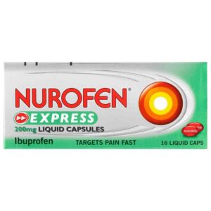 Nurofen Express Liquid Capsules 200mg 16 Capsules