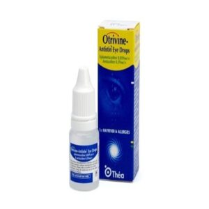 Otrivine Antistin Eye Drops – 10ml bottle, dual-action antihistamine and decongestant eye drops for fast relief from itchy, red, and watery eyes caused by allergies and hay fever