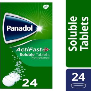 Panadol Actifast Soluble Paracetamol Tablets, 24 Tablets