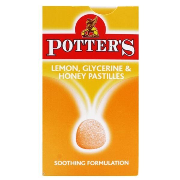 Potters Lemon Glycerine and Honey Pastilles