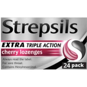 Strepsils Extra Triple Action Cherry Lozenges