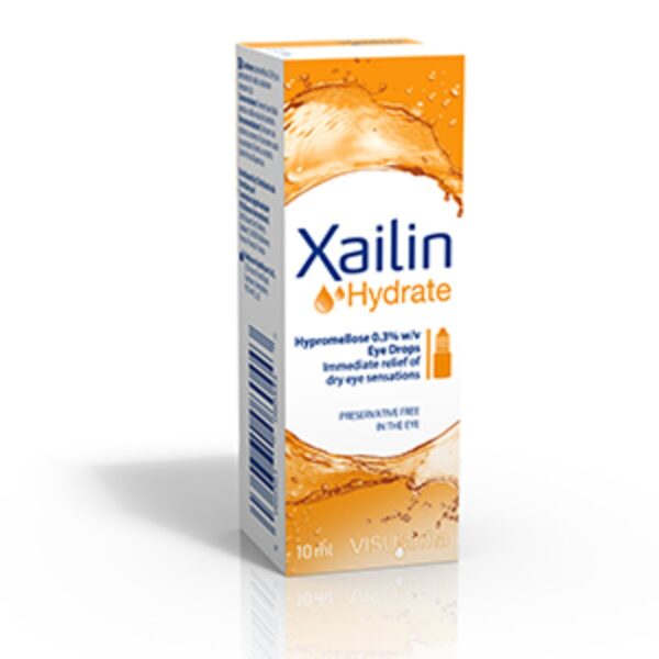 Xailin Hydrate Eye Drops - Hypromellose Eye Drops, 10ml