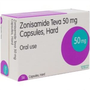 Zonisamide 50mg Capsules - Zonegran Generic, 56 Capsules