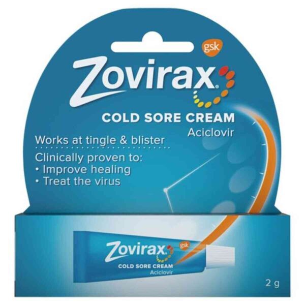 Zovirax Cold Sore Cream, 2g