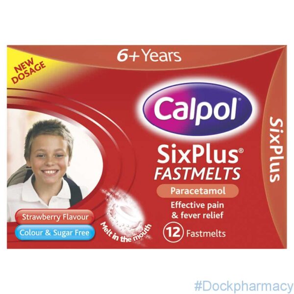 Calpol SixPlus Fastmelts Tablets, 12 Tablets