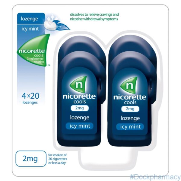 Nicorette Cools Lozenges Mint 2mg, 80