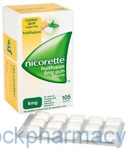 NICORETTE FRUITFUSION 6MG GUM 105S, 105S