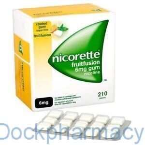 Nicorette Fruitfusion Gum 6mg 210s