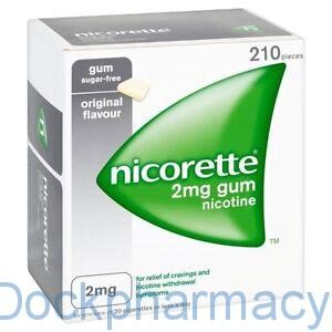 NICORETTE GUM ORIGINAL 2MG, 210