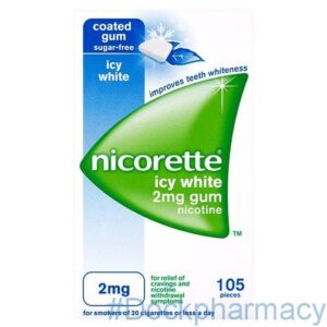 Nicorette Icy White Gum 2mg, 105