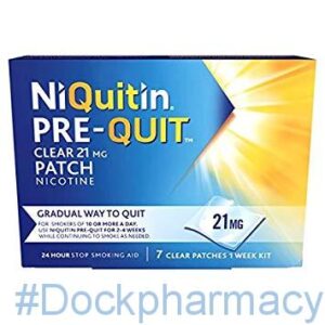 NIQUITIN 21MG PRE QUIT CLEAR PATCH, 7