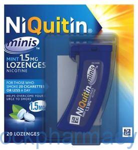 NIQUITIN MINIS MINT 1.5MG LOZENGES, 20