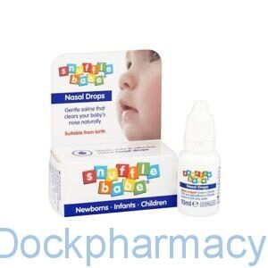 Snufflebabe Saline Nasal Drops, 10ml