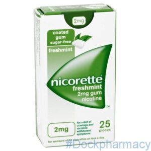 NICORETTE FRESHMINT GUM 2MG, 25S