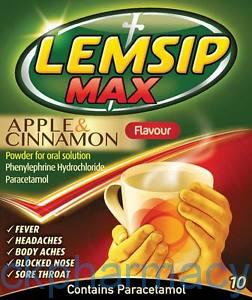 Lemsip Max Apple & Cinnamon, 10 Sachets