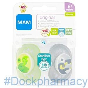 Mam Soother Original 6 Months & Over, Twin Pack