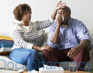 Flu symptoms include headache, temperature