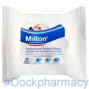 Milton Anti-Bacterial Surface Wipes, 30 Wipes