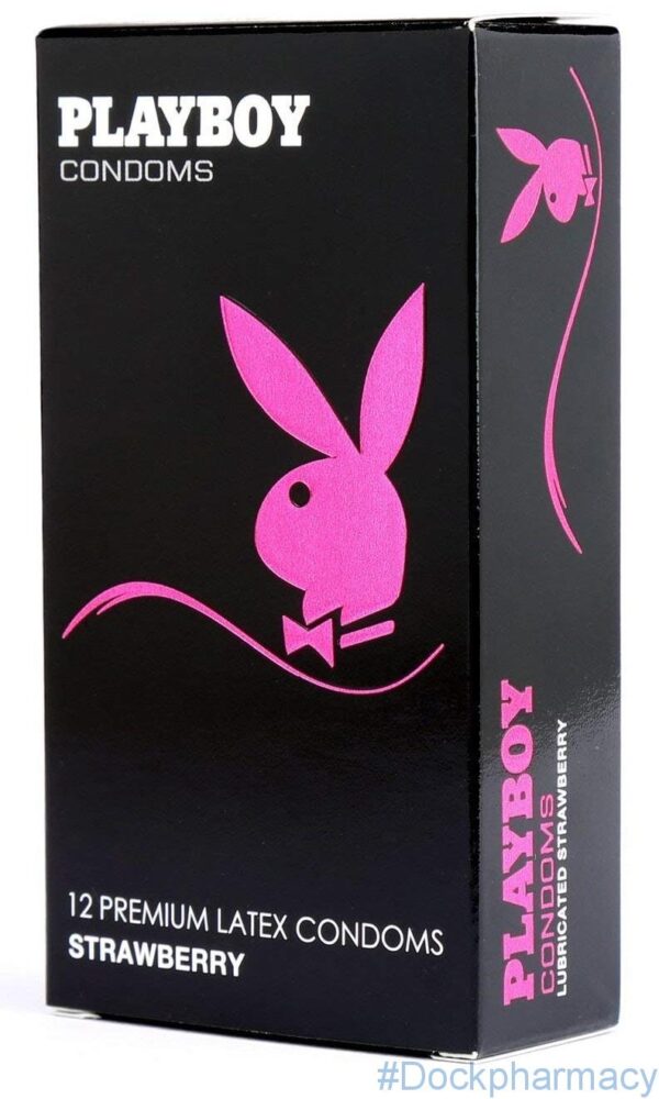 Playboy Strawberry, 12 Condoms