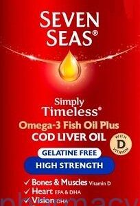 Seven Seas High Strength Gelatine Free, 120 Capsules