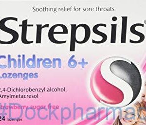 Strepsils Strawberry Childrens, 24 Lozenges