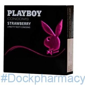 Playboy Strawberry, 3 Condoms