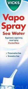 Vicks Vapospray Hypertonic Saline Nasal, 100ml Spray