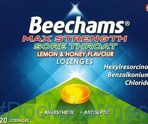 Beechams Max Strength, 20 Lozengers Honey & Lemon