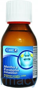 Care Menthol And Eucalyptus Inhalation Bp, 100ml