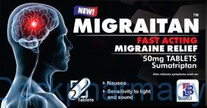 Migraitan sumatriptan 50mg tablets