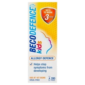 Becodefence Kids Allergy Defence Nasal Spray – 20ml bottle designed to provide fast, drug-free allergy protection for children, targeting sneezing, runny nose, and nasal congestion.