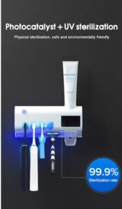 dual sterilisation toothbrush holder