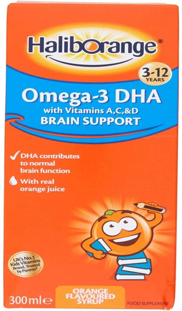 Haliborange Omega 3 DHA Brain Support Orange Flavoured Syrup