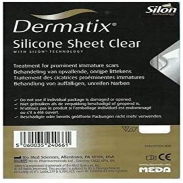 Dermatix Clear Silicone Sheet Scar Treatment 4 X 13cm
