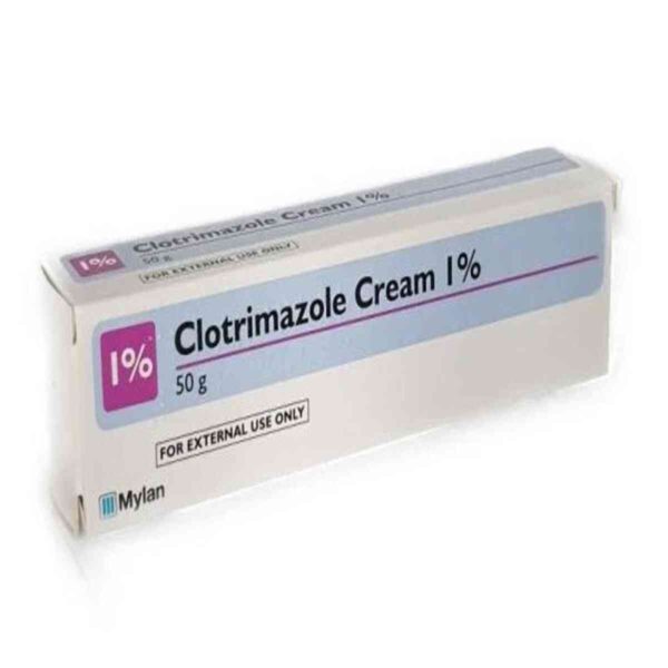 Clotrimazole Cream 1% - Treats Fungal Infections, 50g