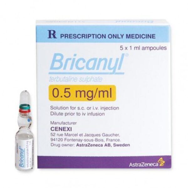 Bricanyl Ampoules - Terbutaline solution for injection Ampoules 0.5mg/1ml